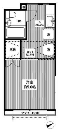 浜田山駅 徒歩7分 2階の物件間取画像